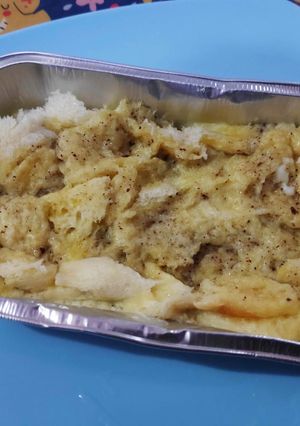 Foto resep Mpasi 11m cinnamon bread pudding kukus