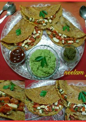A picture of Quick wheat flour dosa (Aate ka Dosa).