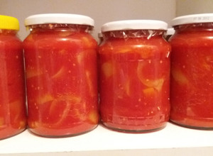 Lecsó télire, tartósítószer nélkül recept fotója