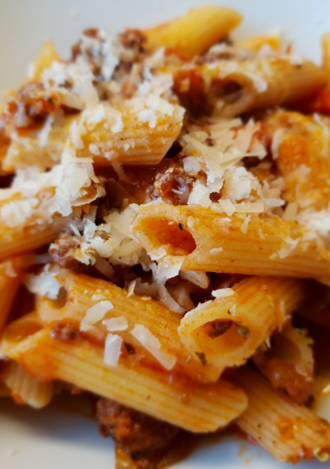 Una foto de Pasta boloñesa sin gluten