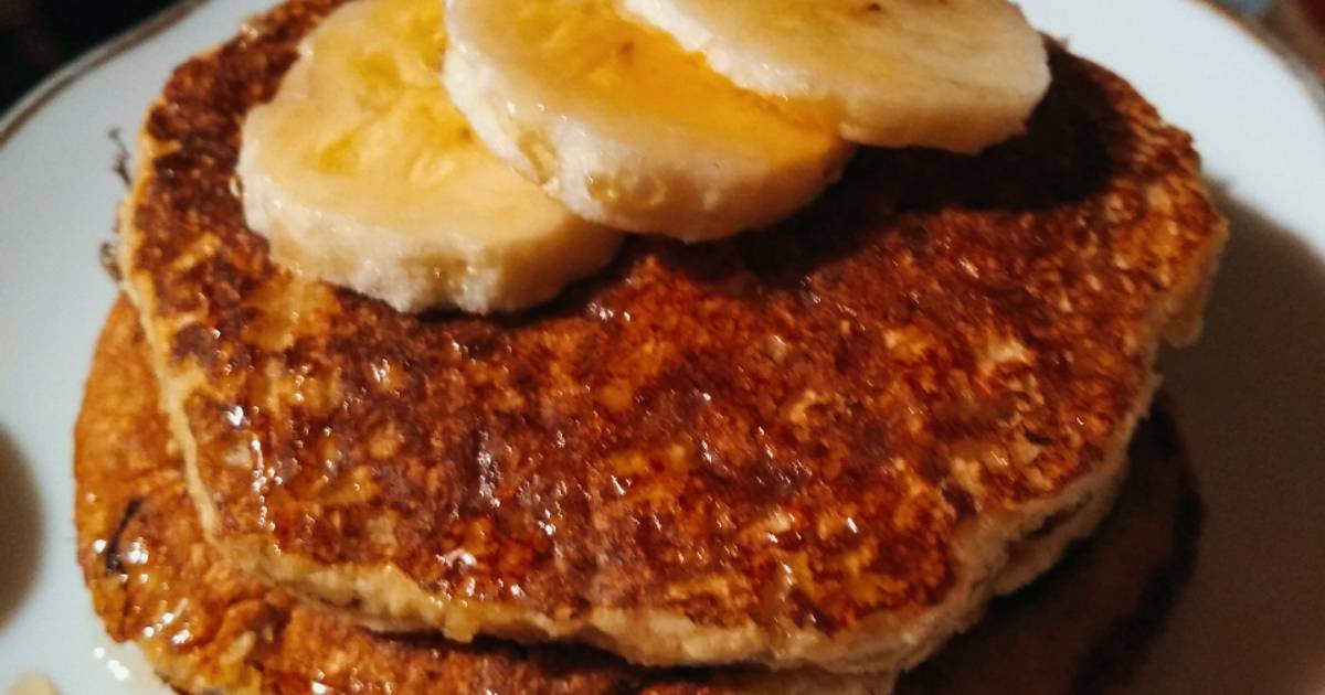 Hotcakes de avena, banana y miel🍌 Receta de Shei Shei Cookpad