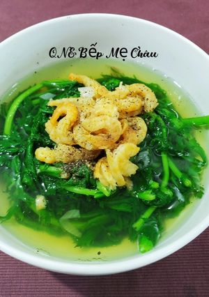 Hình của món Canh rau tần ô nấu tôm 1 nắng.
