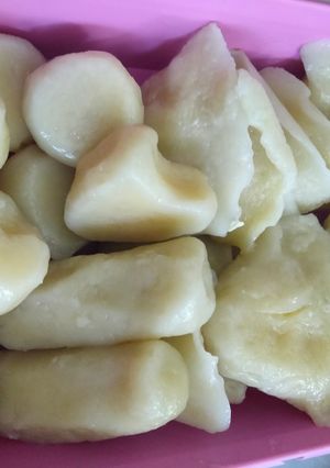Foto resep (661) pempek dos (tanpa ikan) isi telur dan keju