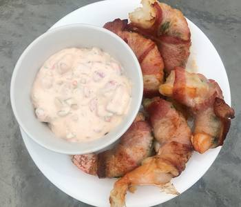 Easy Making Recipe BaconWrapped Stuffed Shrimp w Sauce Delicious Nutritious