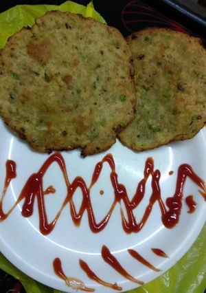 A picture of Matar kacchori.