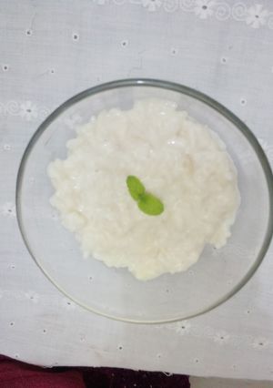 Una foto de Arroz con leche de soya
