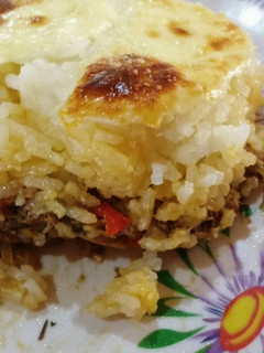 Una foto de Pastel de arroz y jurel