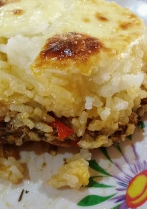 Una foto de Pastel de arroz y jurel