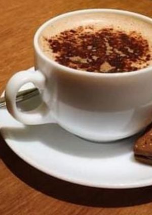 A picture of Fluffy cocoa coffee ☕.