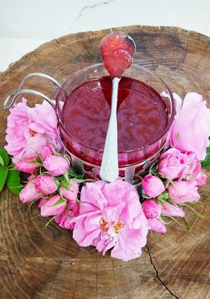عکسی از دستور مربای گل محمدی