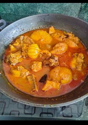 A picture of Champaran chicken.