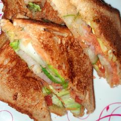 A picture of Vegetable sandwich.