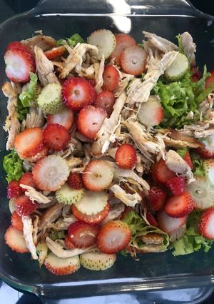 Una foto de Ensalada de fresas