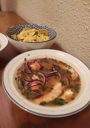 Una foto de Ceviche ecuatoriano