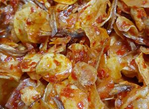 Foto resep Keripik tales + asin teri