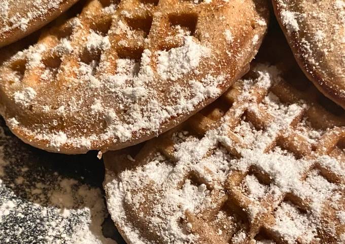 Pumpkin Spiced Halloween Waffles