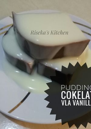 Foto resep Pudding Cokelat Vla Vanilla #BikinRamadanBerkesan