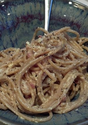 A picture of Spaghetti alla Carbonara.