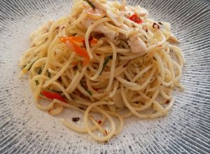 Foto resep Chicken Spaghetti Aglio Olio