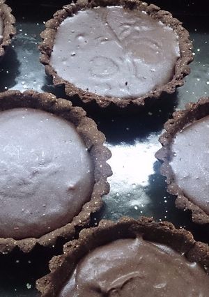 Una foto de Tarteletas de chocolate para diabéticos