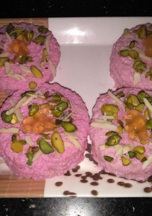 A picture of Sweet burger #sweets.