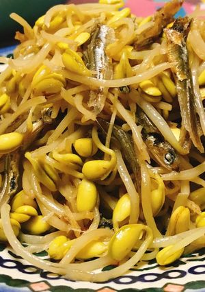 黃豆芽小魚乾 的食譜成品照片