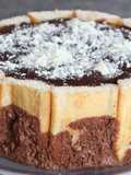 Charlota de chocolate