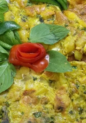 عکسی از دستور فریتاتای سیب زمینی (Frittata)