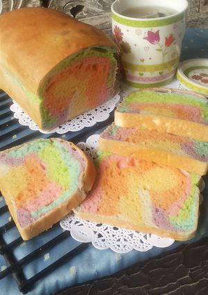 Foto resep Roti tawar Pelangi