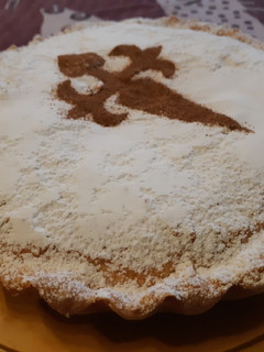 Una foto de Tarta de Santiago