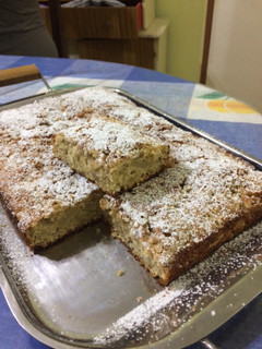 Una foto de Torta de avena con manzana y canela
