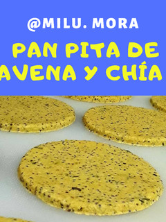 Una foto de Pan pita de avena