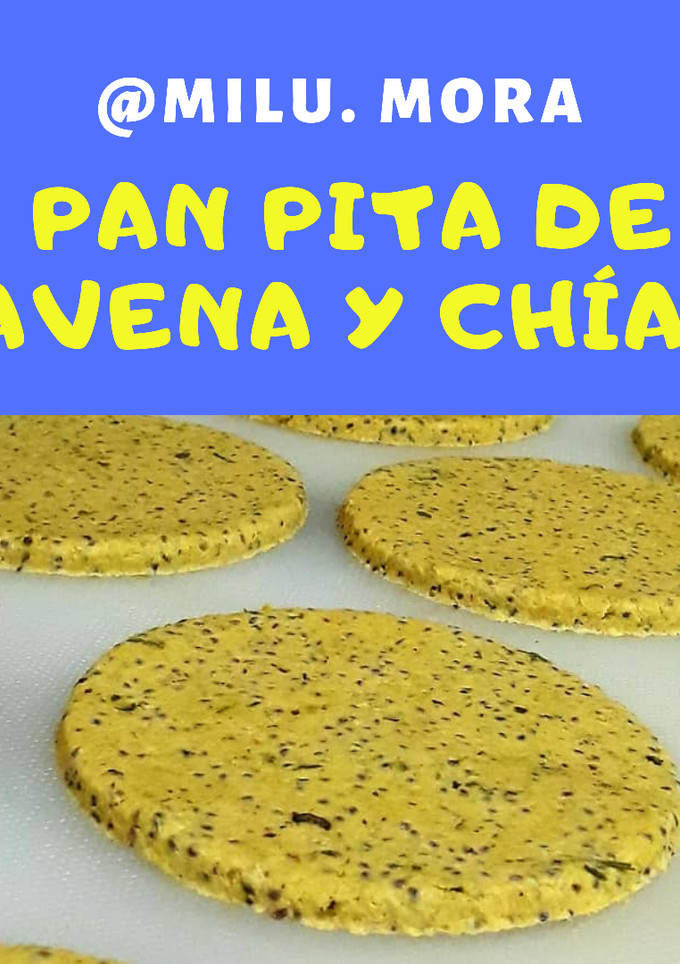 Una foto de Pan pita de avena
