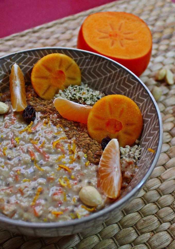 Una foto de Porridge de zanahoria