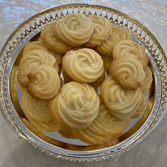 Butter cookies A picture of Butter cookies.