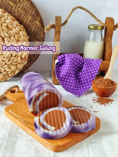 Foto resep Puding Marmer Gulung