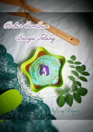 Foto resep Bubur SumSum Bunga Telang