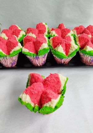 Foto resep Bolu Kukus Mekar Semangka