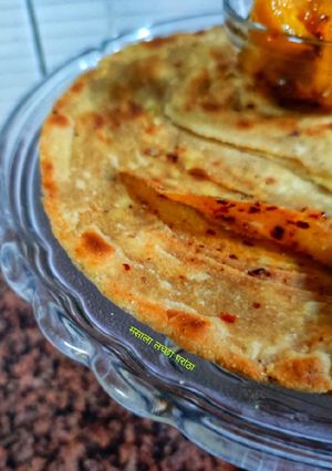 A picture of Masala Lachha Paratha.