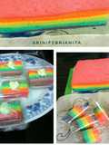 Rainbow cake kukus