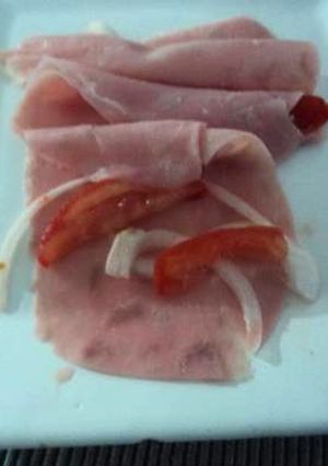 Una foto de Taquitos de jamón para los peques o picoteo