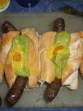 Choripanes de cordero y guasacaca criolla
