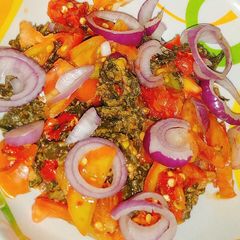 Moringa salad A picture of Moringa salad.