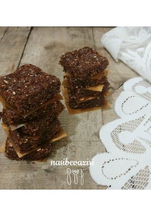 عکسی از دستور اسلایس خرما و جو پرک