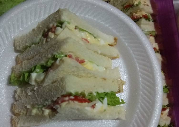 Resepi:  Sandwich Telur Mayonis  Enak