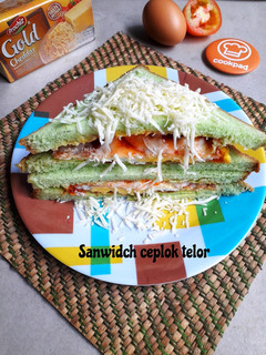 Foto resep Sandwich ceplok telor