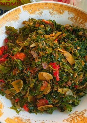 Foto resep Oseng Daun Pepaya Ikan Klotok