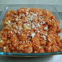 A picture of Gajar ka halwa.