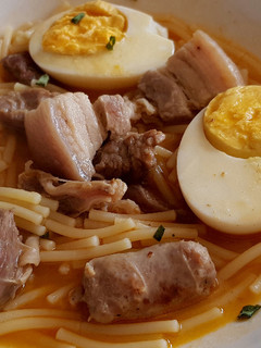 Una foto de Fideos a la Cazuela con Costillón, Panceta, Salchichas y Huevo Duro