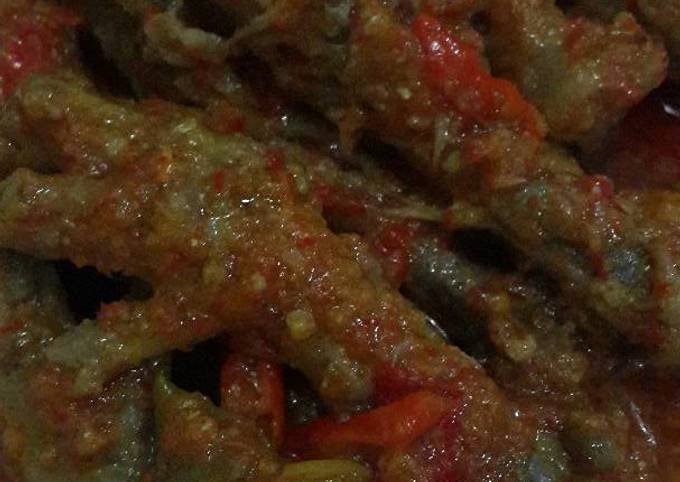 Langkah Mudah untuk Menyiapkan Ceker ayam bumbu rujak Anti Gagal